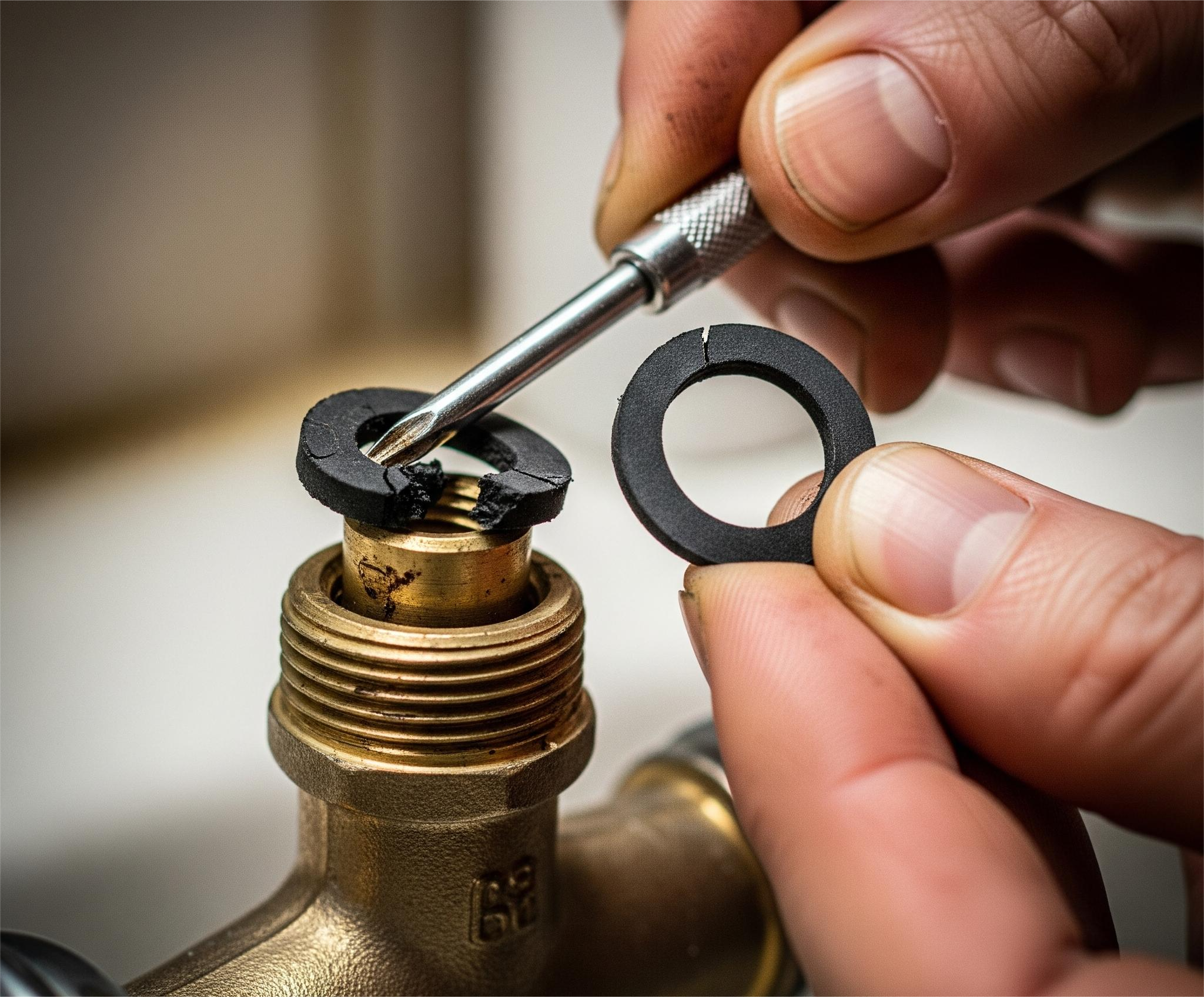 Fix a leaky tap - step 3